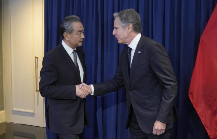 A meeting between the US Secretary of State and the Chinese Foreign Minister began in Jakarta.