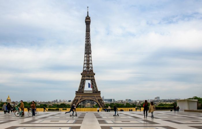 The Eiffel Tower was evacuated due to reports of mining.