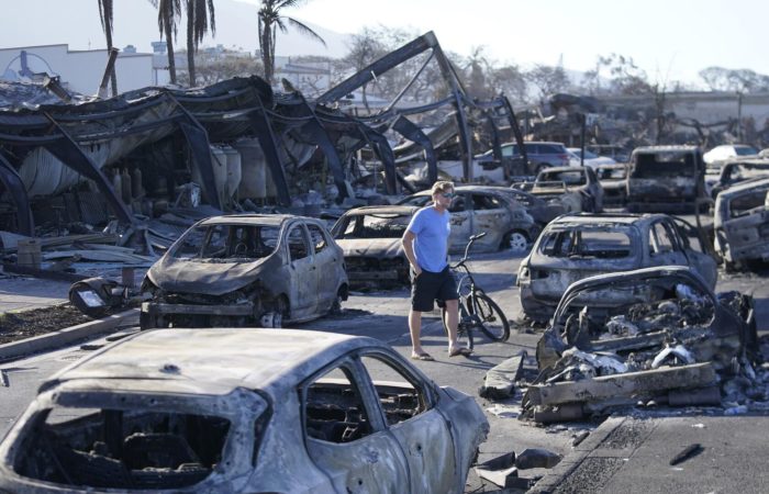 Biden announced plans to visit wildfire-hit Hawaii.