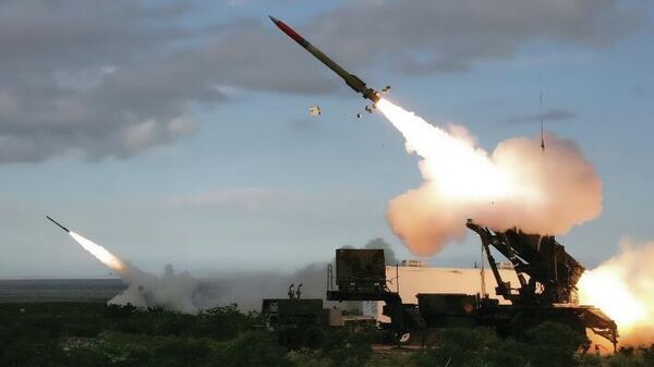 On tests in Taiwan, a Patriot air defense missile exploded prematurely.