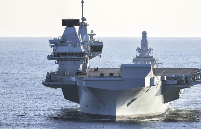 The British Navy has completed repairs to the aircraft carrier Prince of Wales.