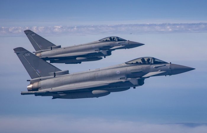 Britain will station Typhoon fighters in Poland.