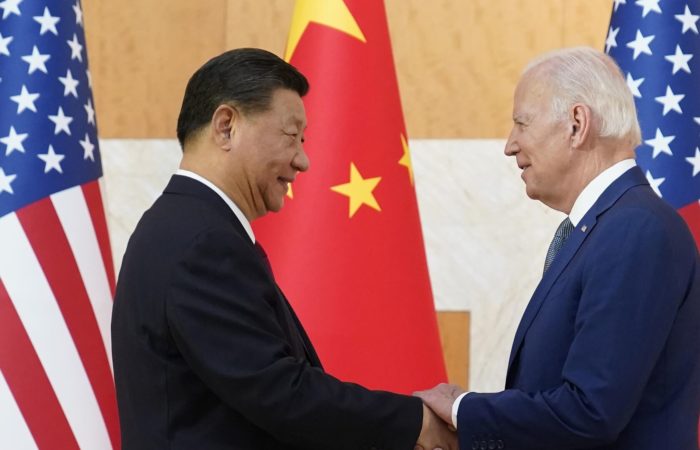 Rivalry between the United States and China should not lead to conflict, Biden said