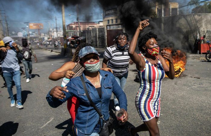 The Haitian opposition called for protests.