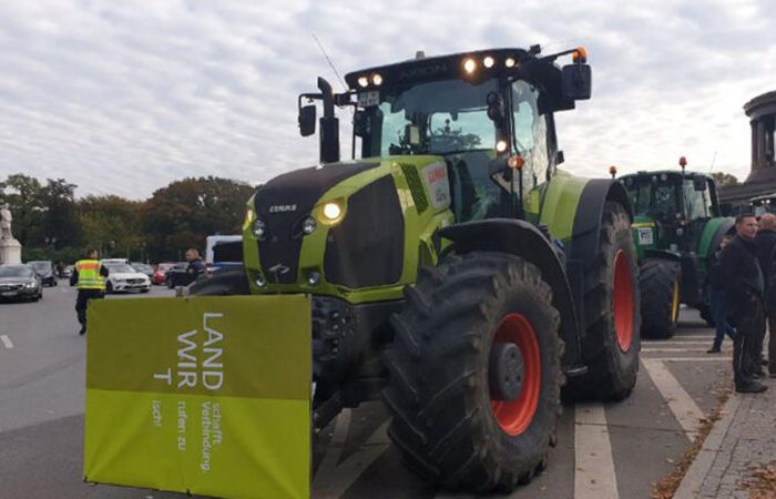 Across Germany, protesting farmers are blocking autobahns with tractors.