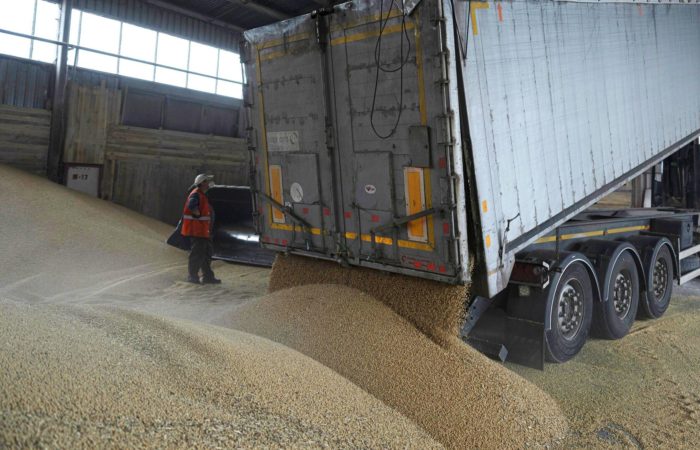 The EU has reduced purchases of Ukrainian grain for the first time since the farmers’ protests began.