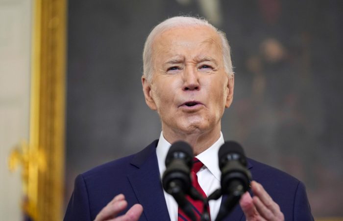 The United States will begin military deliveries to Ukraine in the coming hours, Biden said.